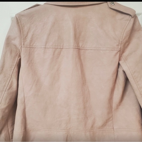 Zara Pink Leather Jacket - Picture 4 of 10